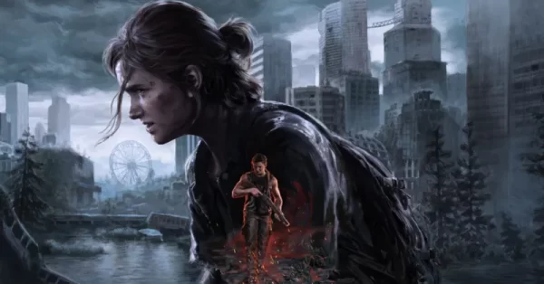 Promotional art for The Last of Us Part II Remastered. It depicts the two protagonists, Ellie (top) and Abby (bottom), as they prepare to embark on their heartfelt, sob-inducing stories.