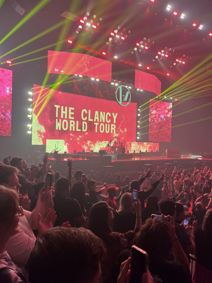 A picture of the main stage after the Clancy World Tour.